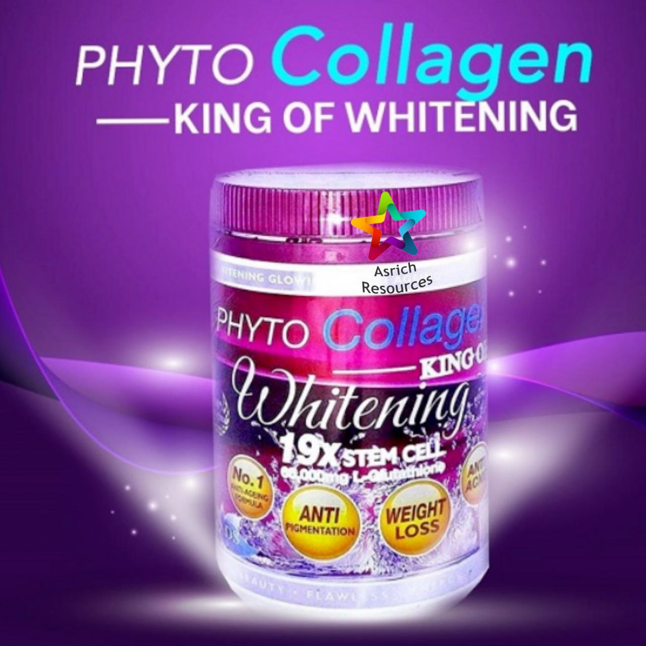 King of Whitening Anti-Aging 19X Stemcell Phyto Collagen (1-3 bottles) + GIFT + Ship DHL Express