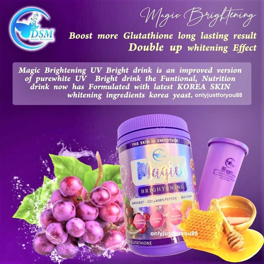 Skin Whitening Magic Brightening PHYTO Gluta Collagen Peptide (1-3 Bottles) + FREE Gift + Ship DHL Express